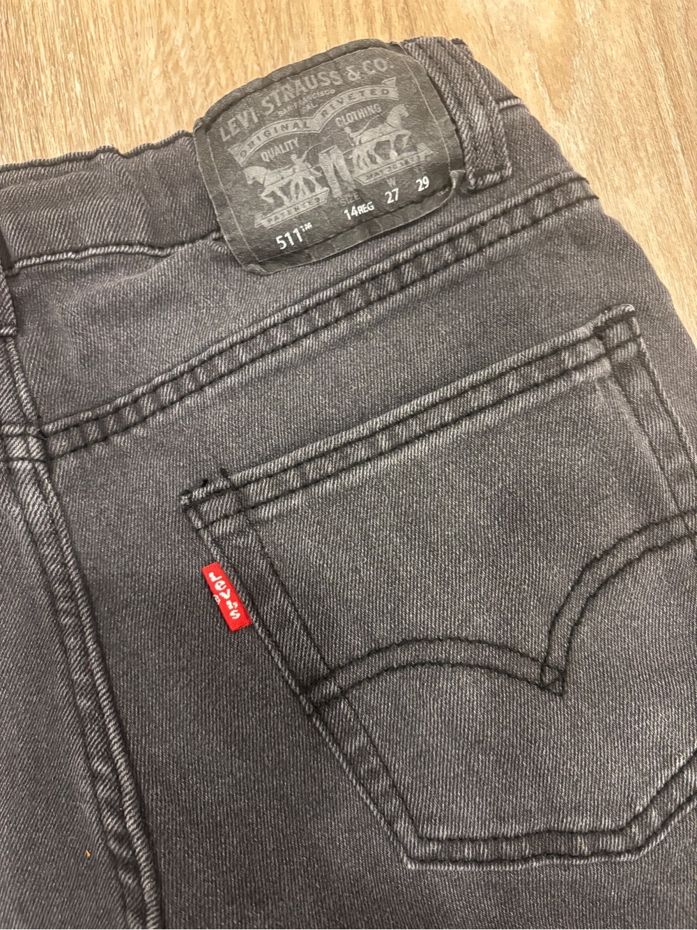 Levi's Black/Gray Slim Jeans with Classic Tag
